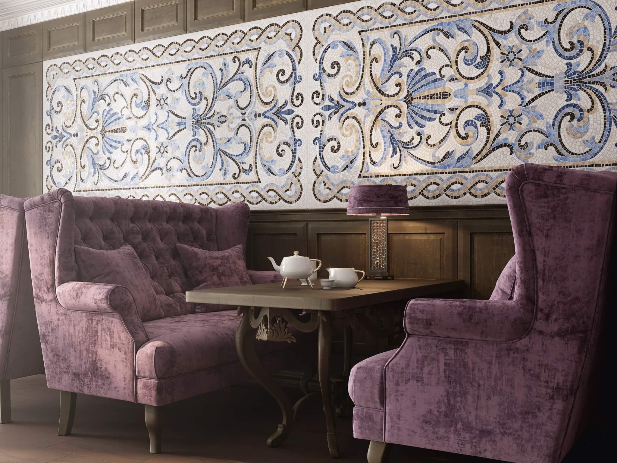 Декор Kerama Marazzi KMD3STA085GR Ковер Агадир матовый обрезной 119.5x238.5