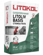 Ровнитель (стяжка) пола Литокол LITOLIV BASIS 25кг серый