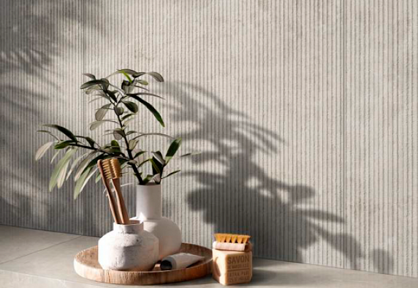 Керамогранит Vitra Rigato Декор Серый 60x120 матовый рельефный