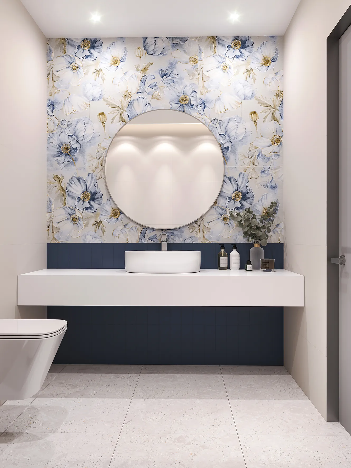 Декор Старо Слим Elite Bluebell Decor A+B Matt 60x120 голубой