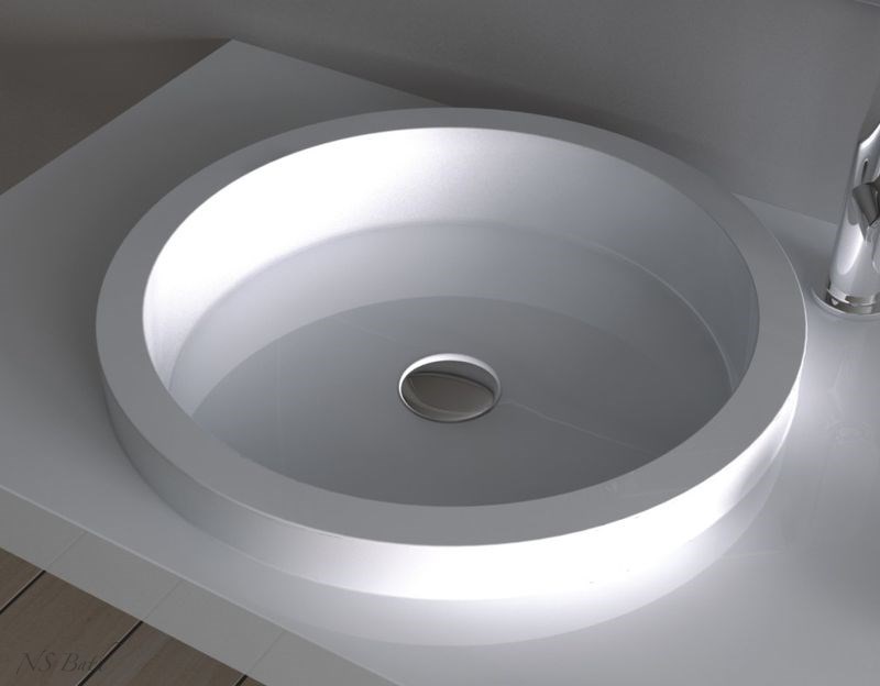 Раковина из искусственного камня NSBath NSS-9051 глянцевая/матовая