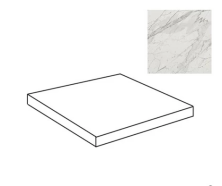 Ступень угловая Marvel Statuario Select Scalino Ang. ADXQ 33x33