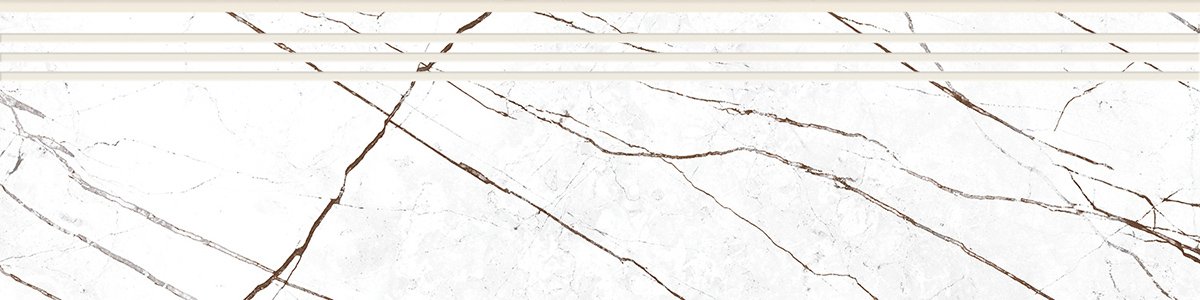 Ступень Идальго Sandra White MR 30x120 белый