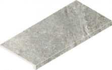 Ступень Италон Магма Сильвер угловая правая 620070002952 серый 33x60