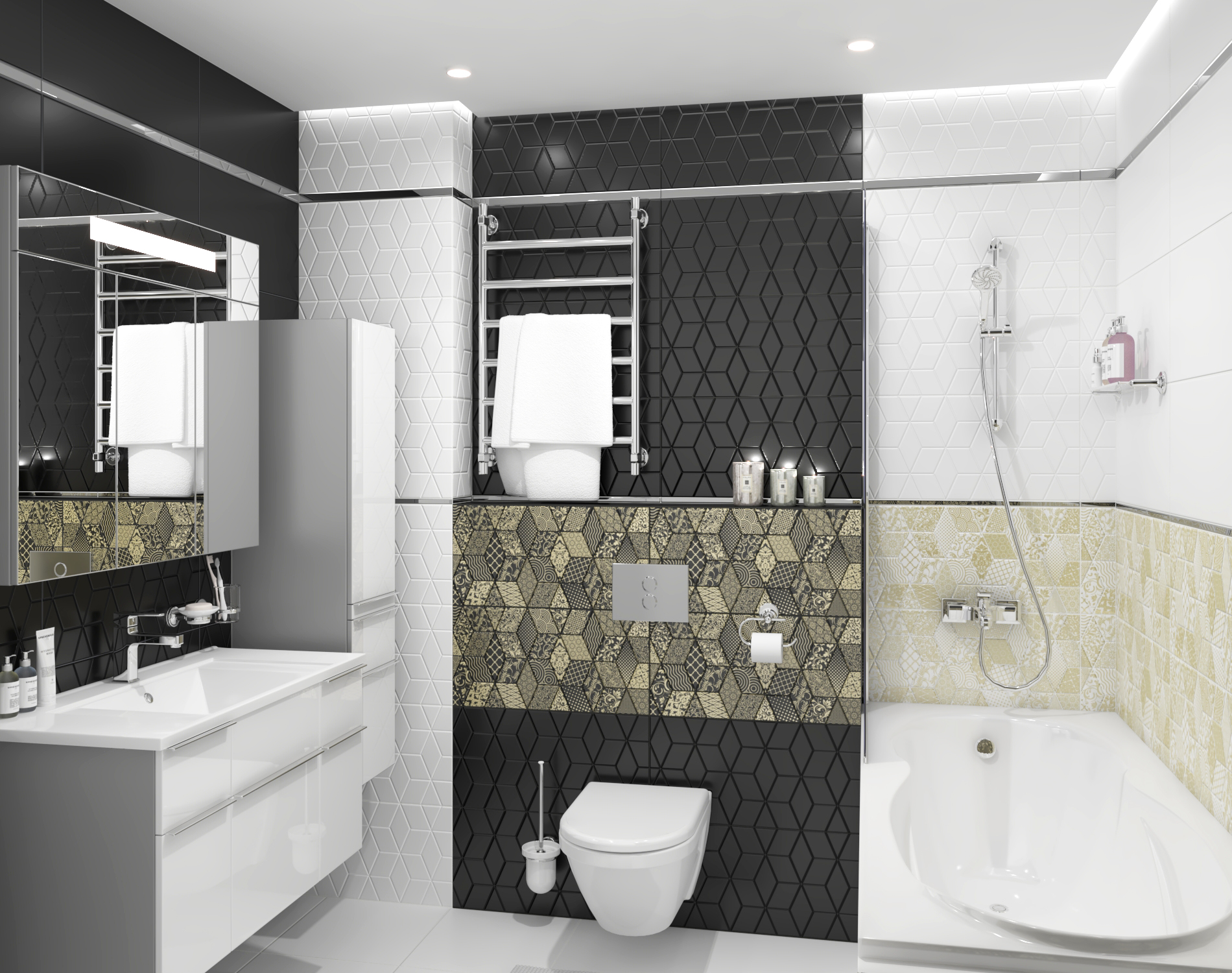 Декор Laparet Tabu Bomond чёрный 30x60 матовый