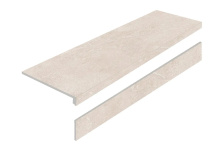 Ступень Старо Limestone Crema с подступенником 32x120 бежевый