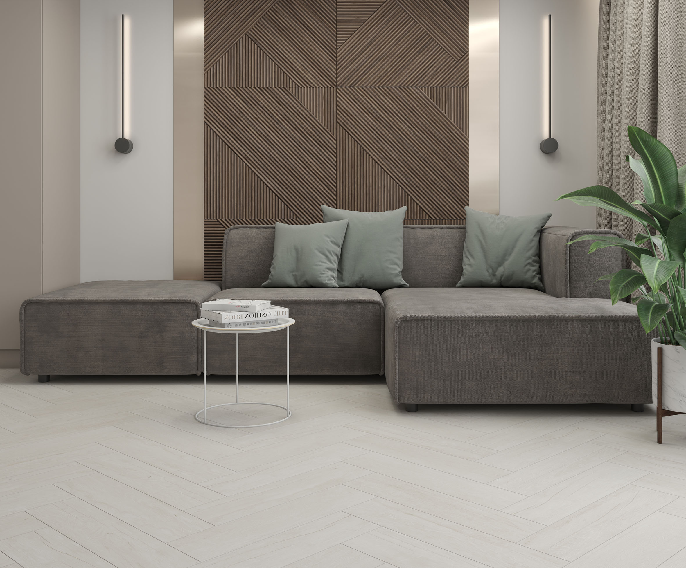 Керамогранит (MR 0011) Laparet Marimba коричневый 15x60 матовый