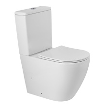 Унитаз-компакт безободковый BelBagno Sfera-R BB2141CPR/SC с крышкой-сиденьем микролифт