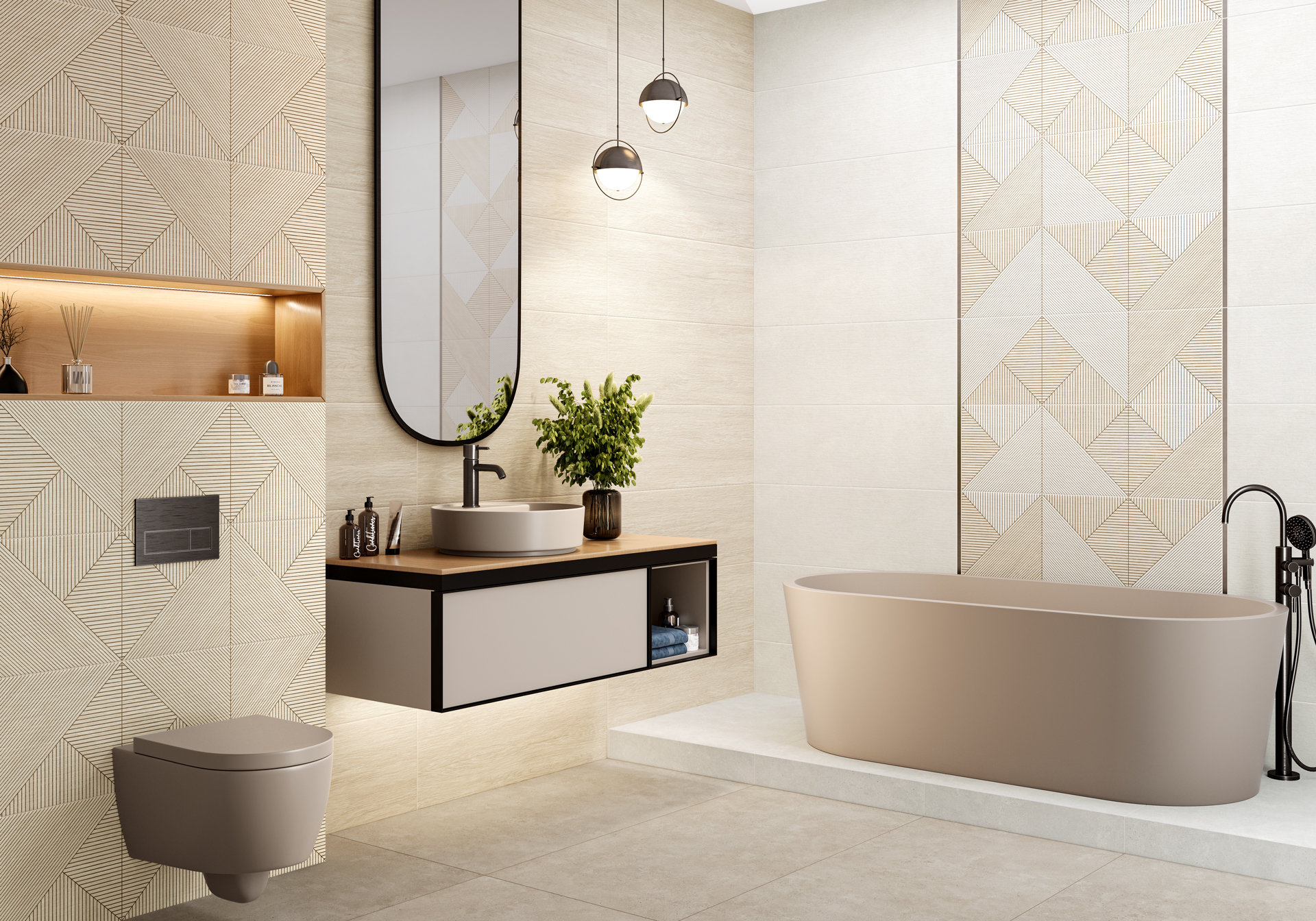 Керамическая плитка Alma Ceramica Патио TWU3090PAT07R белый 30x90