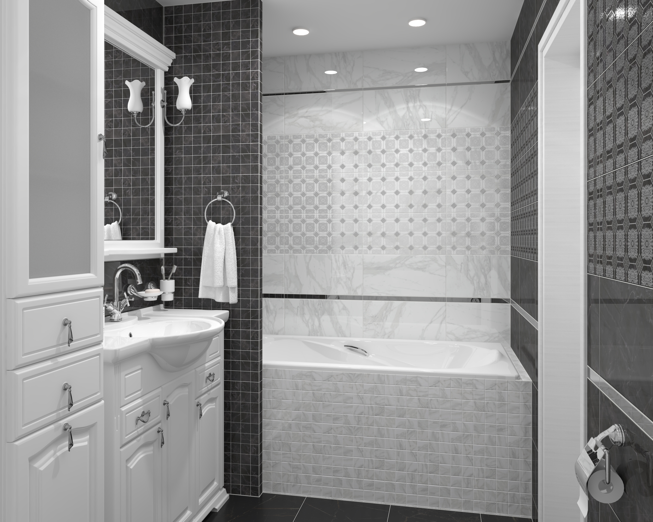 Мозаика (MM34037) Laparet Olimpus мозаичный белый 25x25 глянцевый