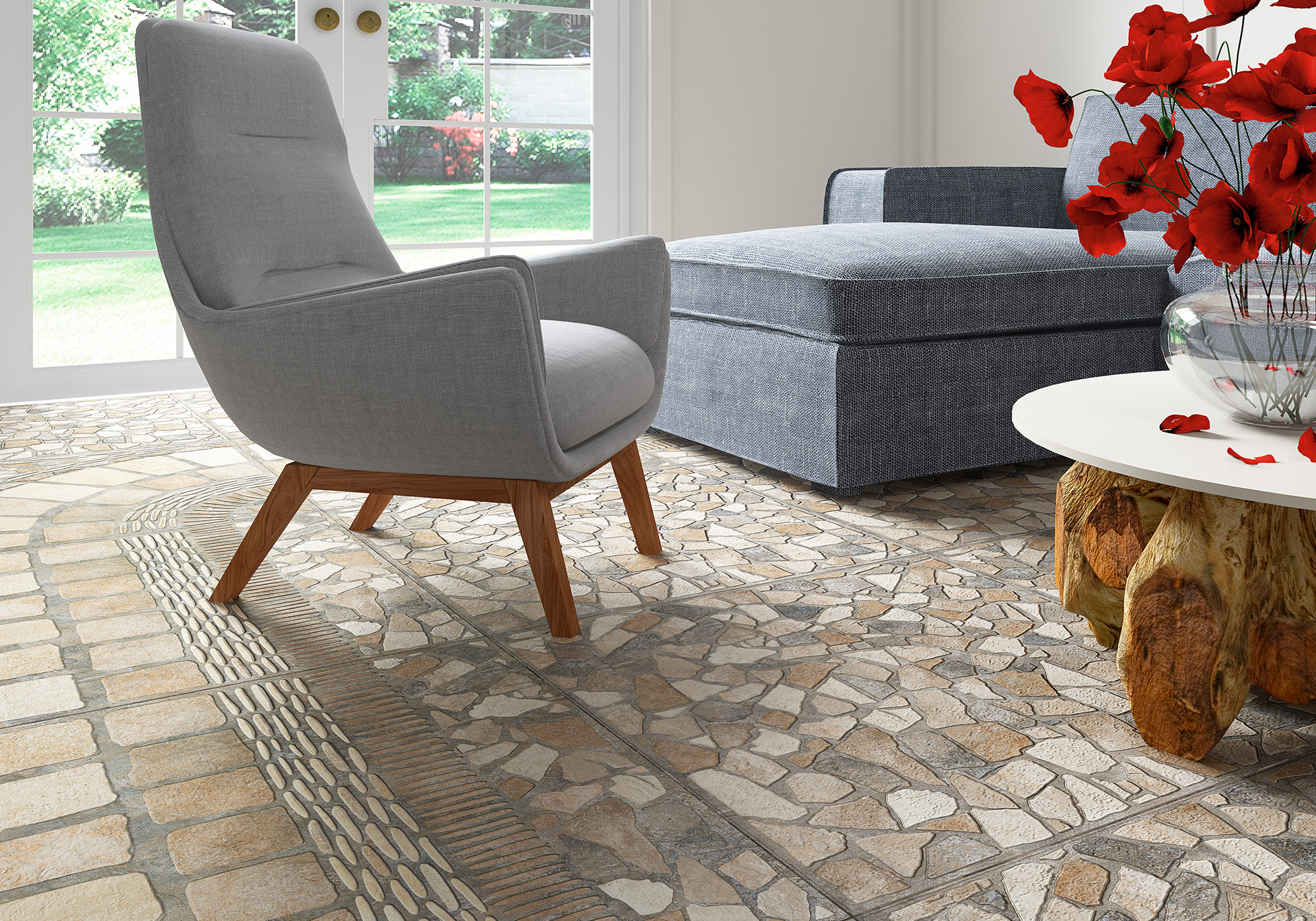 Керамогранит Alma Ceramica Стайл GFU04STA04R коричневый 60x60