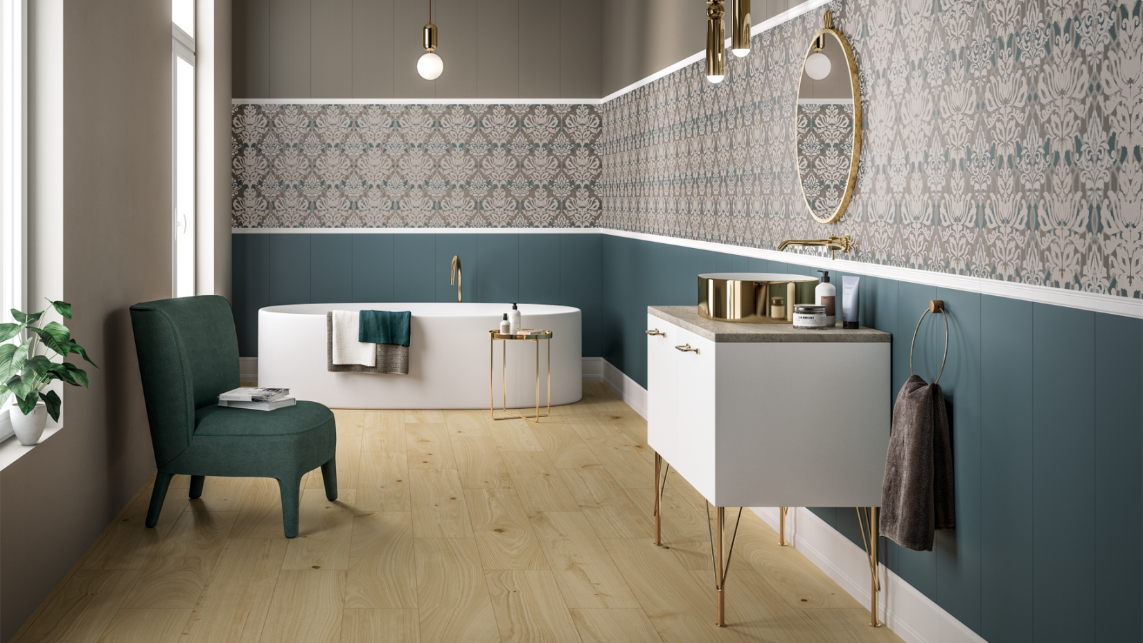 Декор Italon Element Silk Titanio Brick 8x24