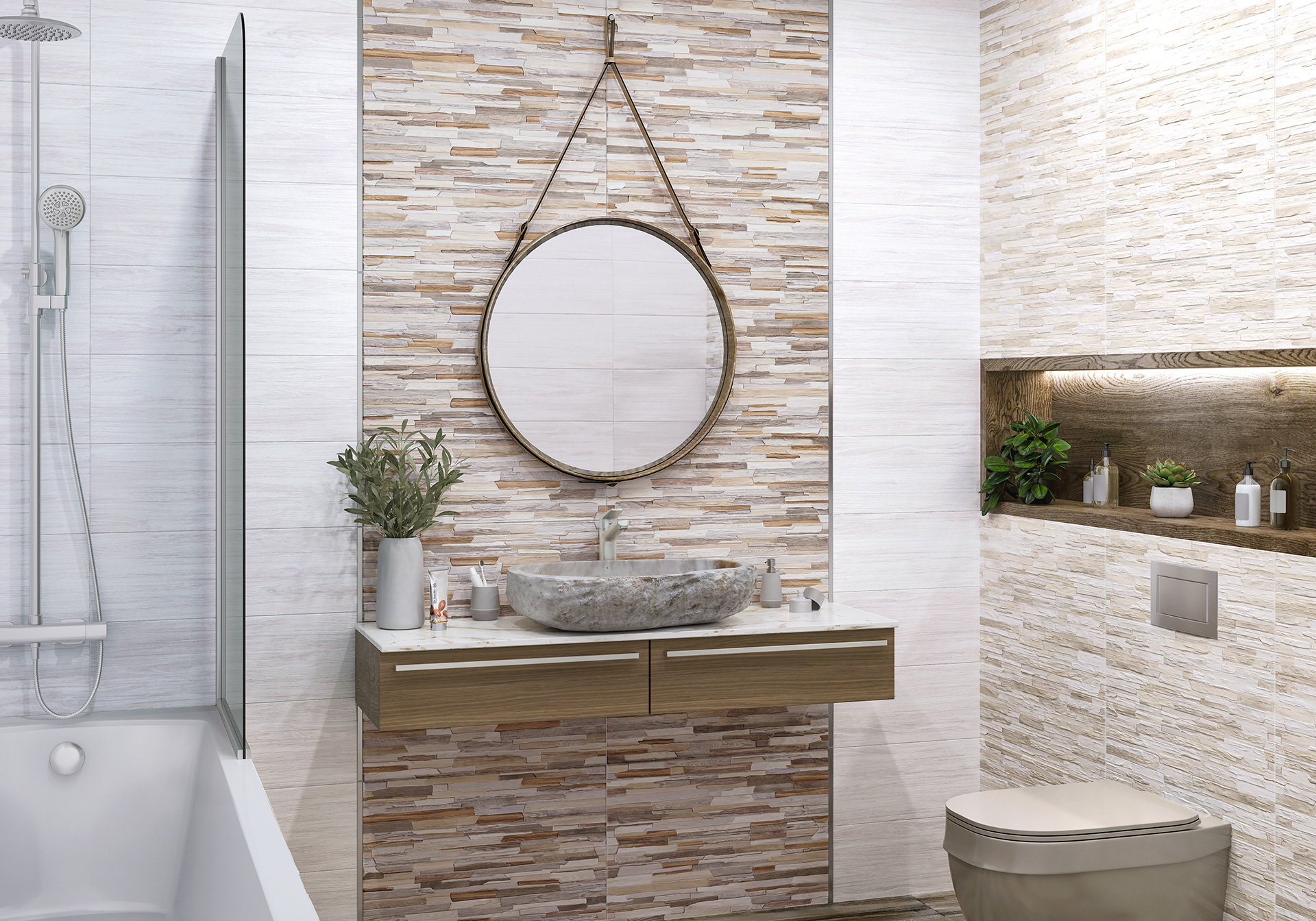 Керамическая плитка Alma Ceramica Артео TWA11ART024 бежевый 20x60