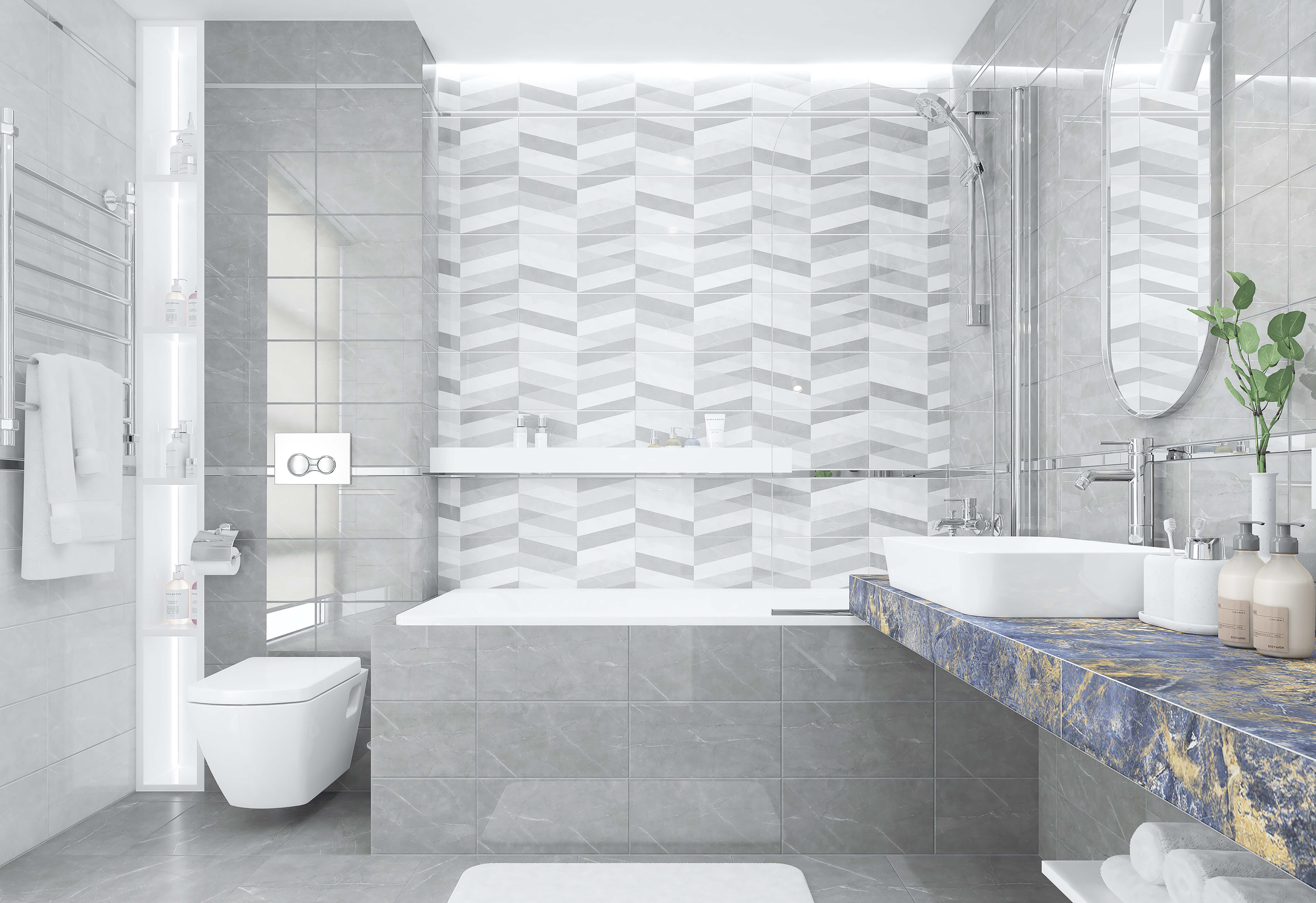 Керамическая плитка (08-01-15-2460) Laparet Savoy коричневый 20x40 глянцевый