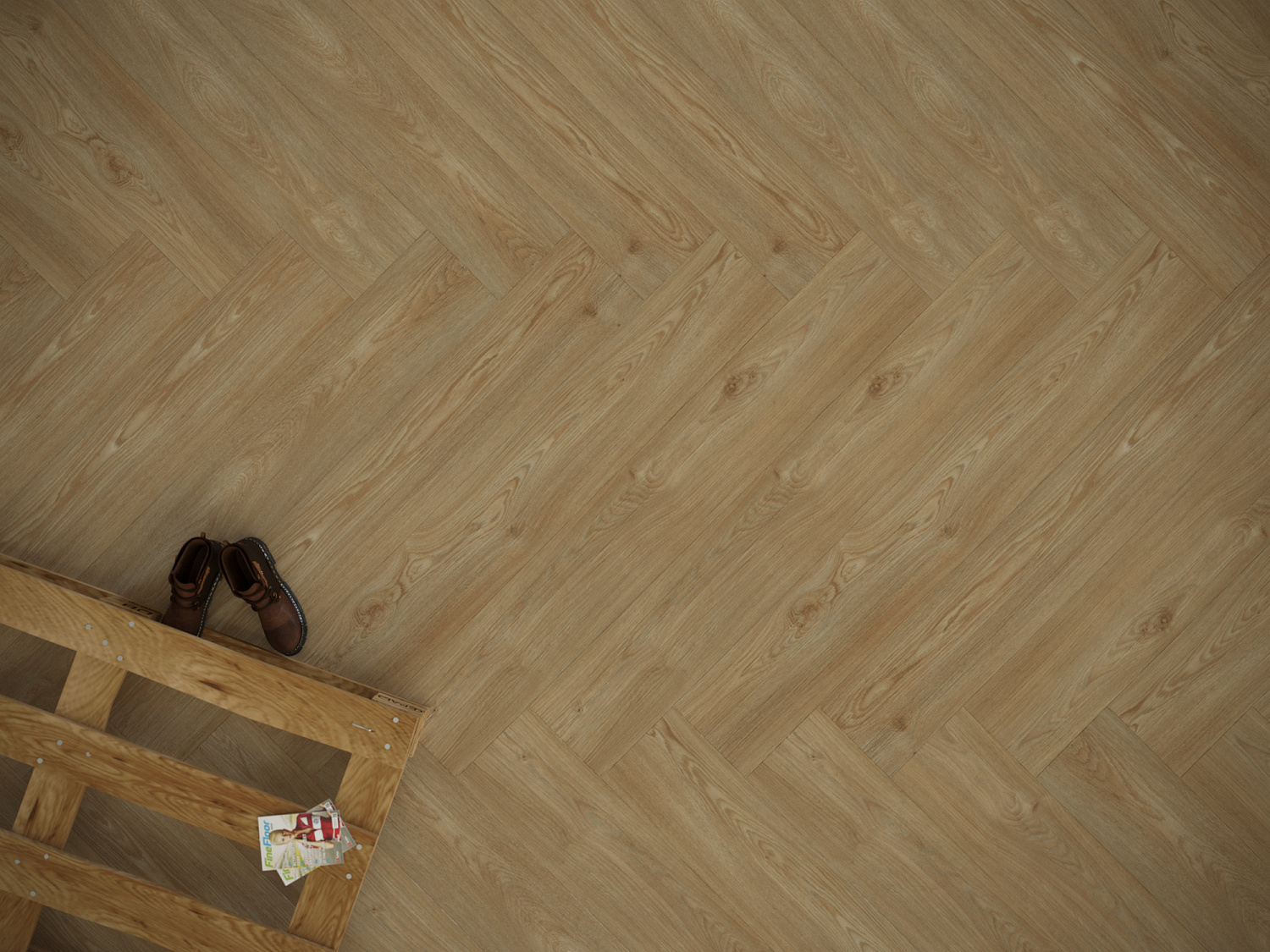 Кварцвиниловая плитка Fine Floor Gear FF-1814 Дуб Франкоршам кварц винил напольный