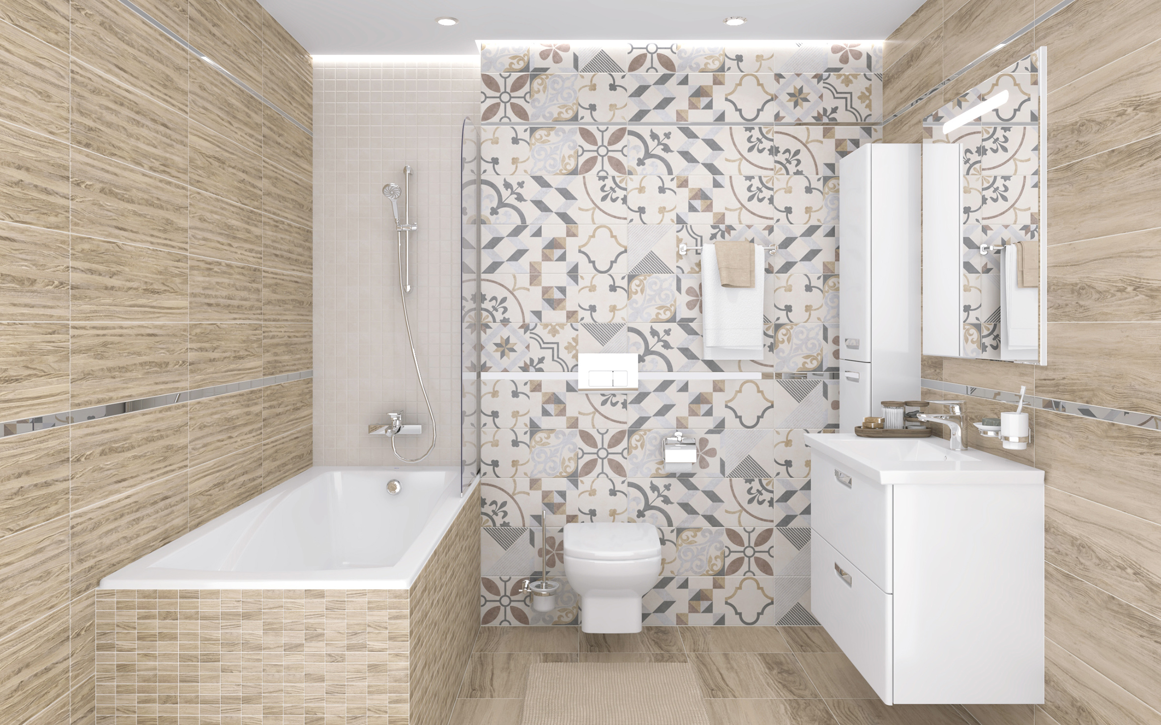 Панно (VT\A36\6x\60039) Laparet Amber из 6-х шт. 60x120 матовый