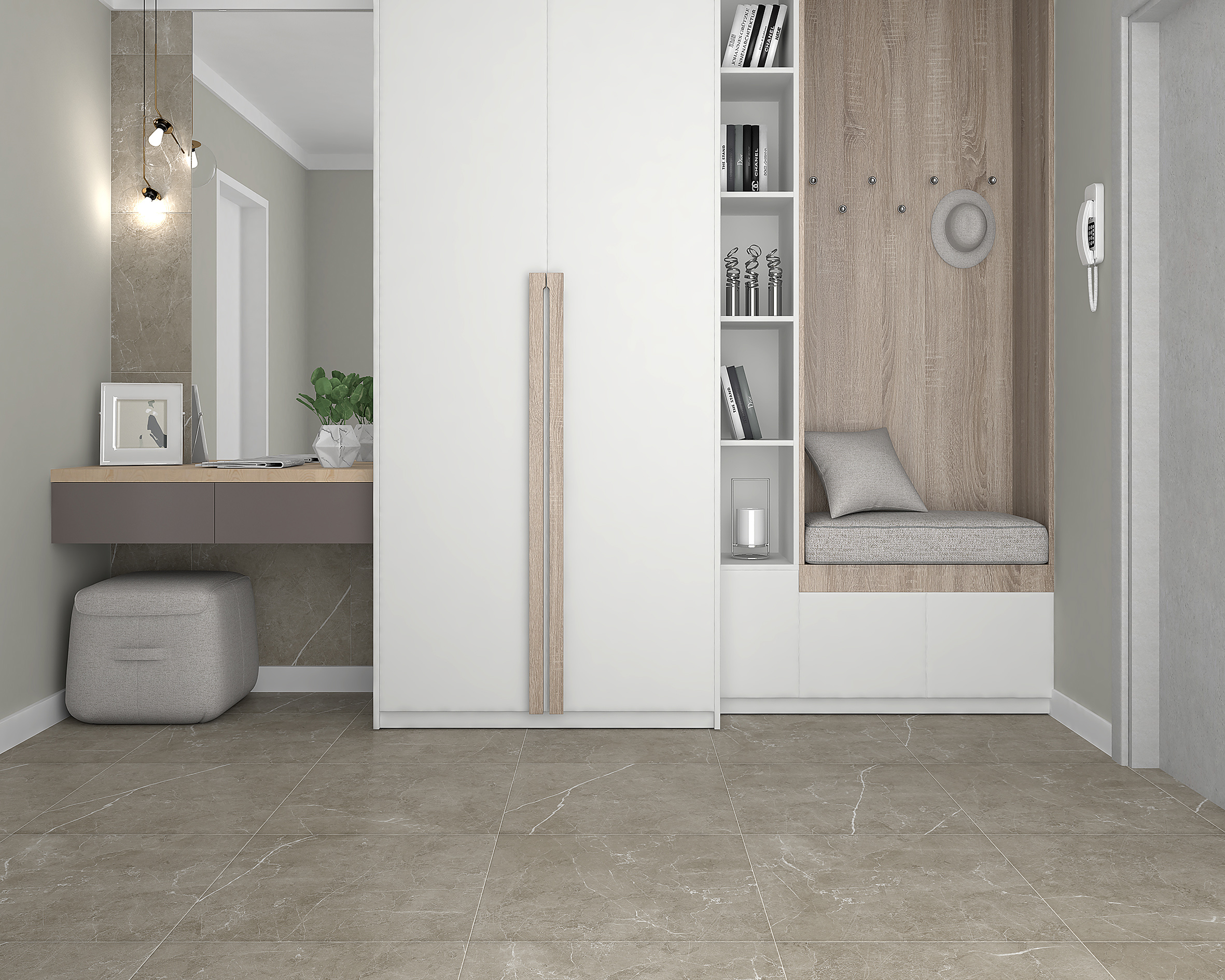 Керамогранит (SG645220R) Laparet Scandy серый обрезной 60x60 матовый