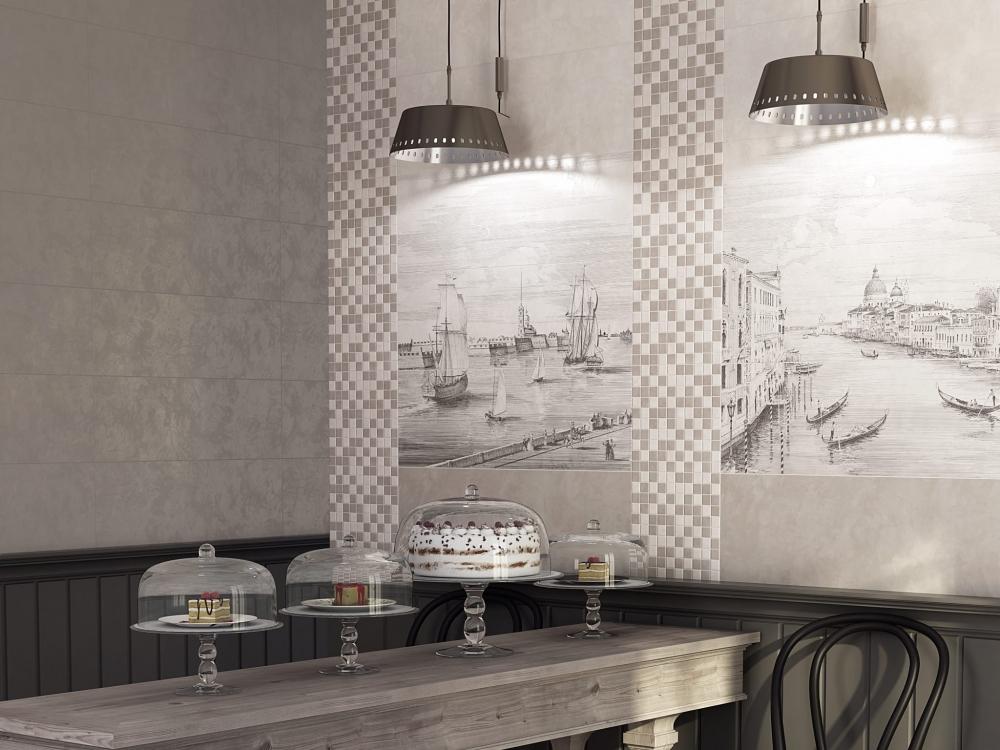 Декор Kerama Marazzi 12108R\3x\3F Панно Город на воде SPb 75x75