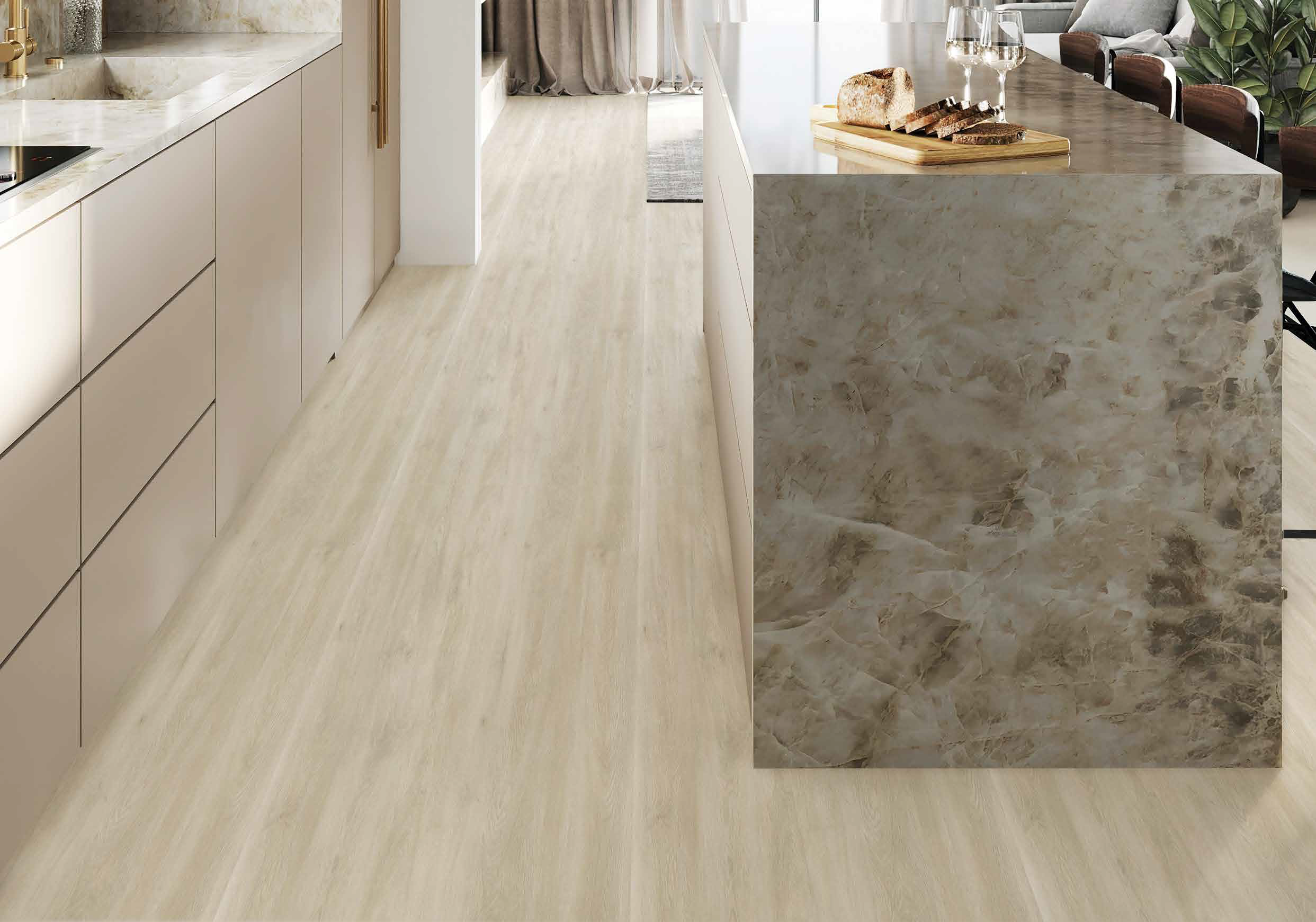 SPC ламинат DEW&DROP Арктик ТС 6008-5 1220х183х4