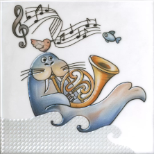 Декор Kerama Marazzi VT\A483\5232 Симфония 4 глянцевый 20x20