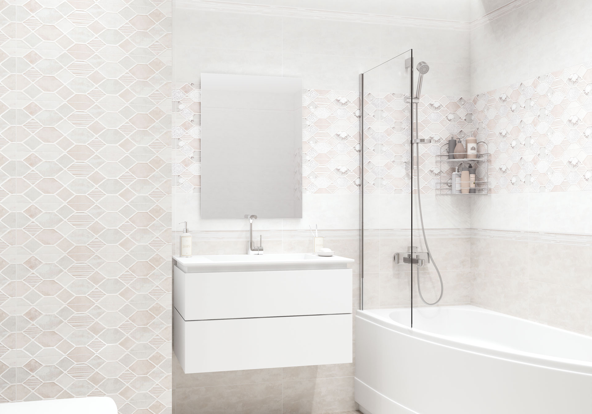 Керамическая плитка Alma Ceramica Роксана TWA11RXN004 серый 20x60