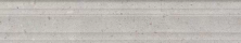 Бордюр Kerama Marazzi BLF010R Багет Риккарди серый светлый матовый структура обрезной 7.3x40