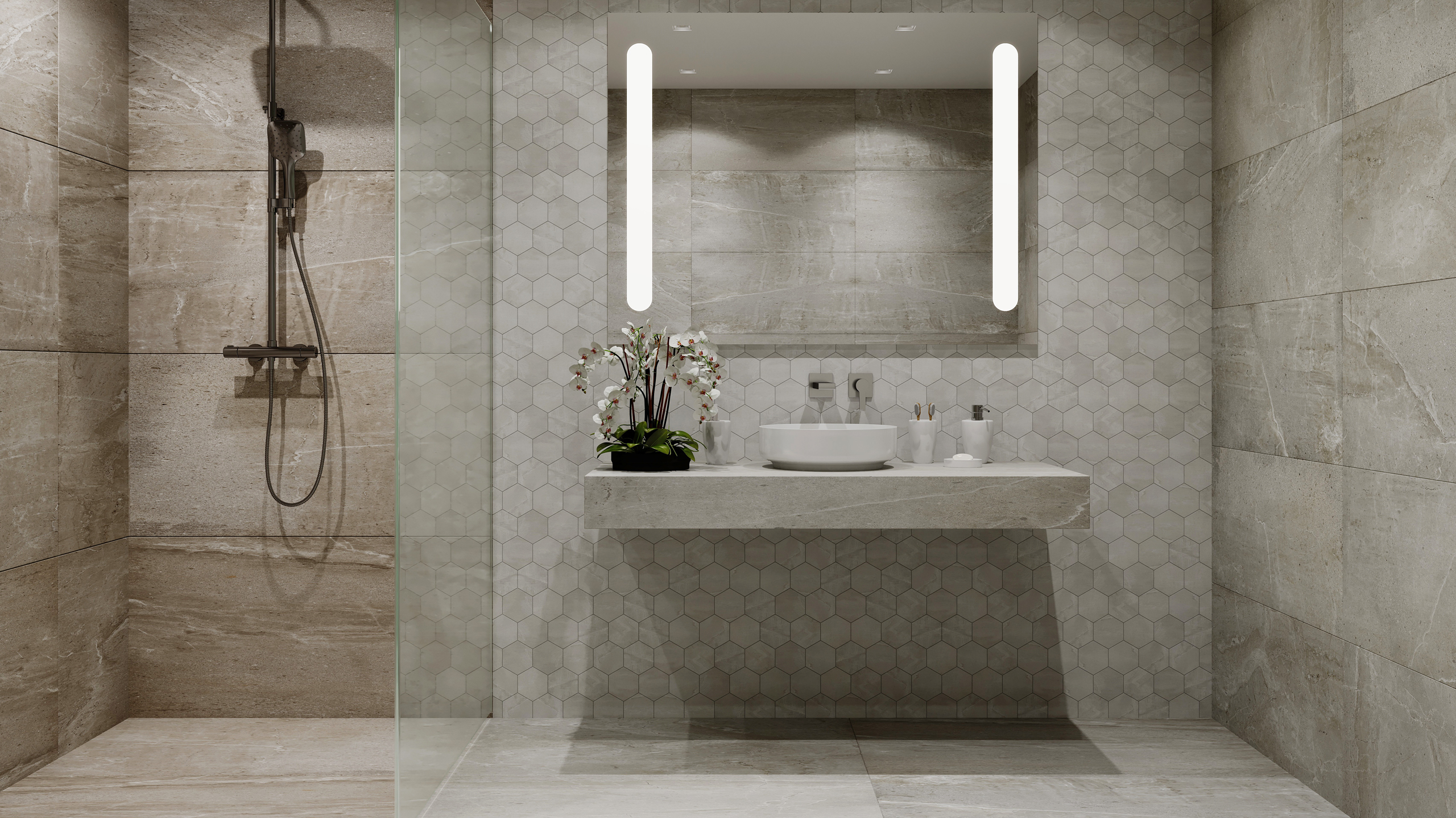 Мозаика Estima KA01 Ametis Kailas Cube Grey 25x29 серый