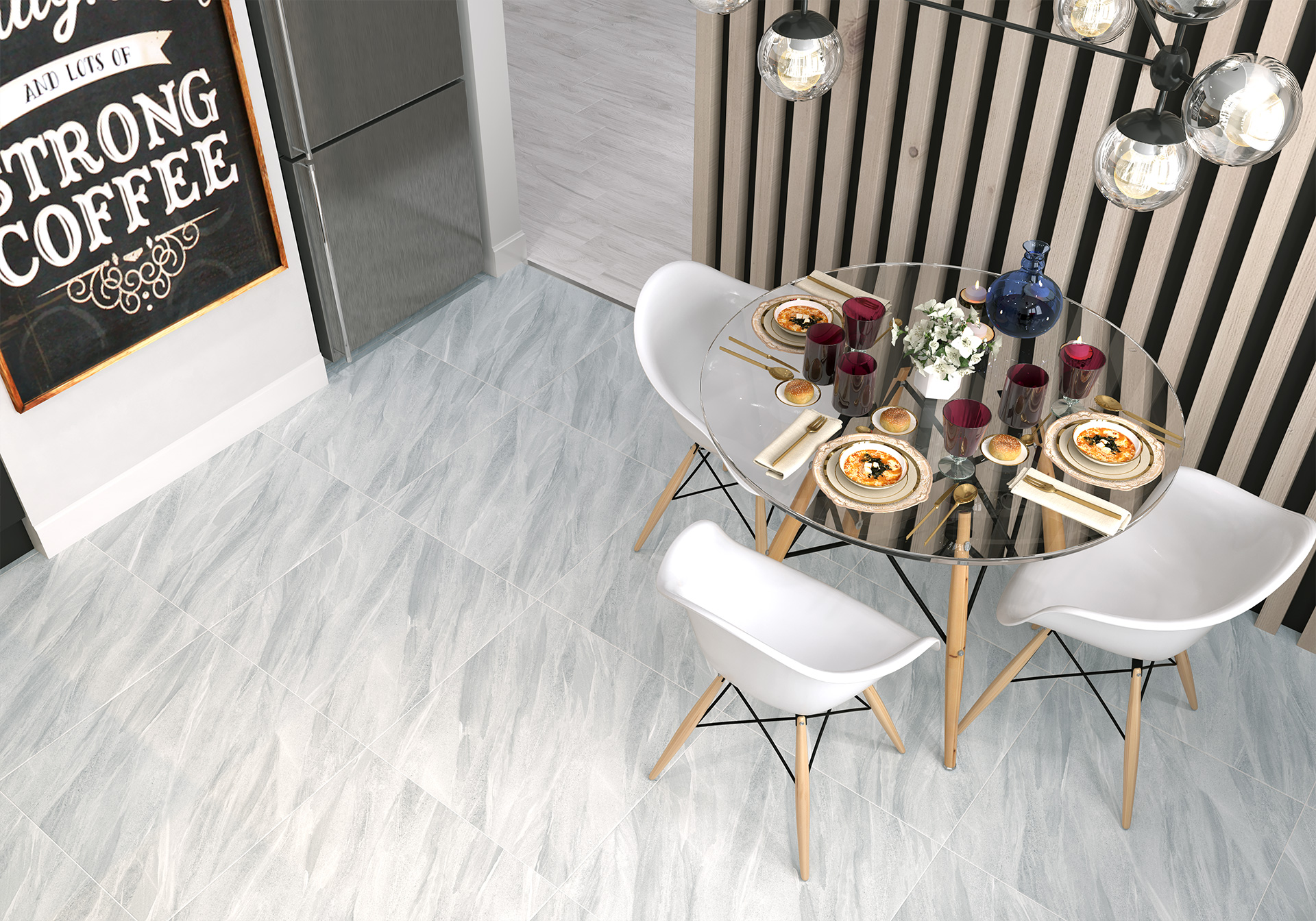 Декор Alma Ceramica Слейт Рок DWA11SLR017 зеленый 20x60