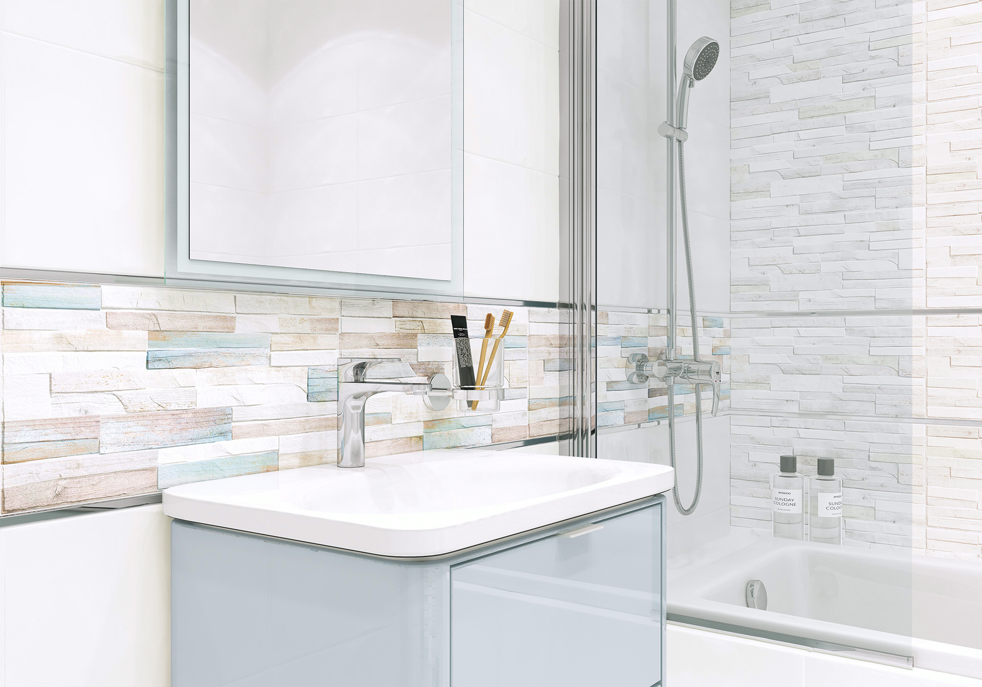 Керамическая плитка Alma Ceramica Маттон TWU09MTN604 разноцветный 24.9x50