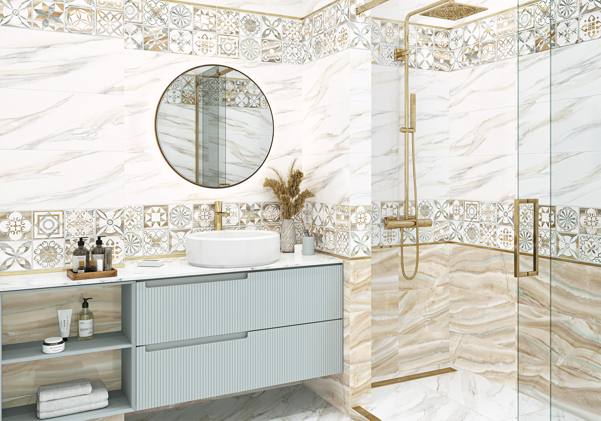 Керамическая плитка Alma Ceramica Варадеро TWU09VRD404 коричневый 24.9x50