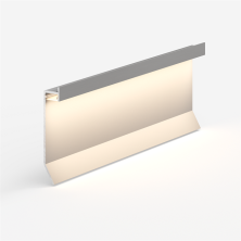 Теневой плинтус универсальный Laconistiq Novel МАХ Серебристый анод. 15x70x3000мм зазор 60мм