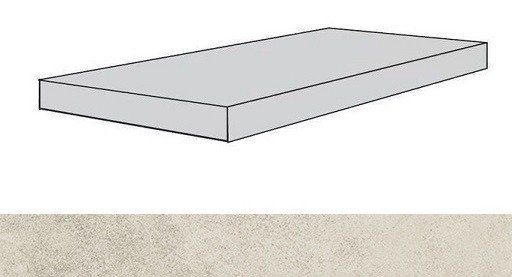 Ступень угловая правая Atlas Concorde Drift White 33x60