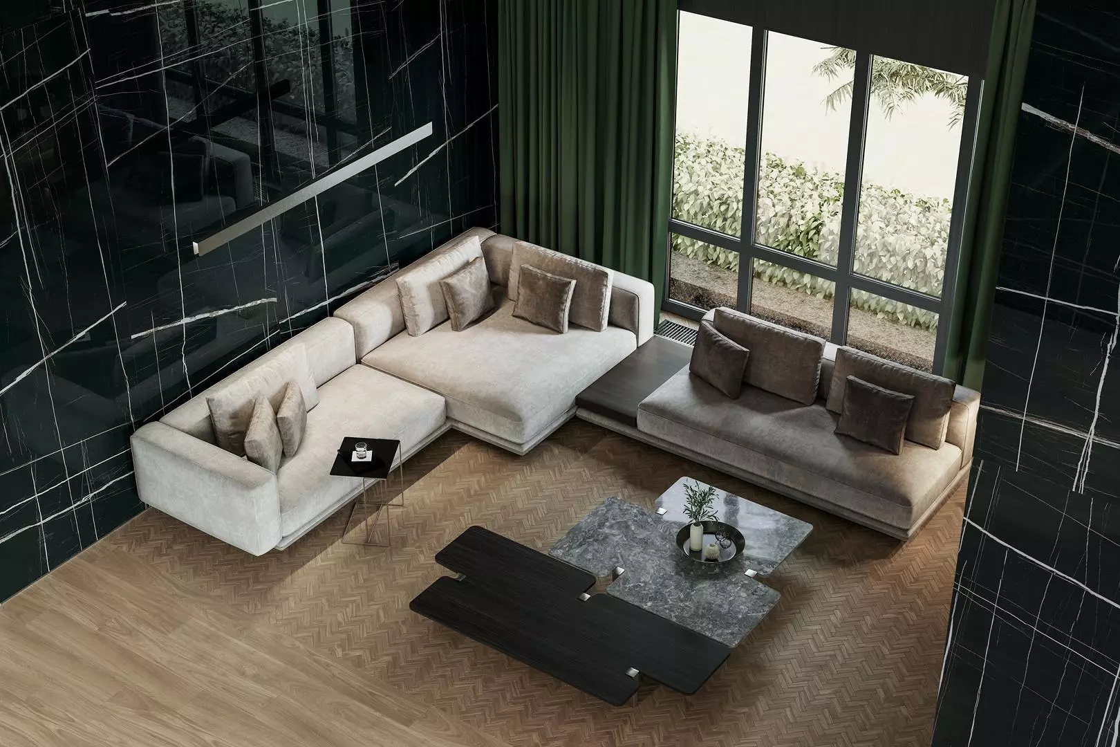 Мозаика Керама Марацци T042\SG5265 Монтиони мозаичный коричневый матовый 34х35.5