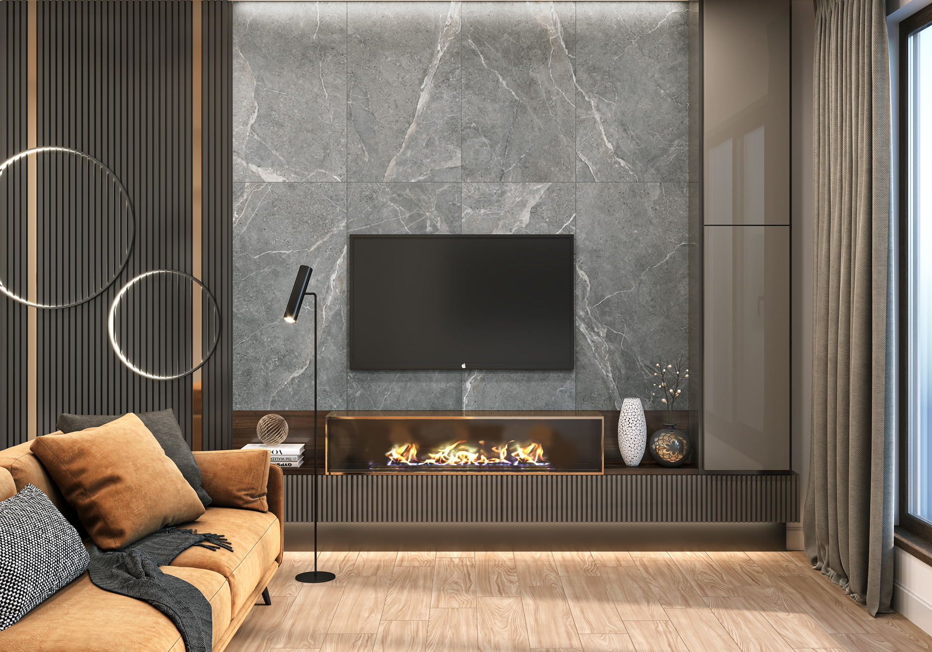 Керамогранит Artkera Group Титан Графит GP60120TIA25M серый 60x120