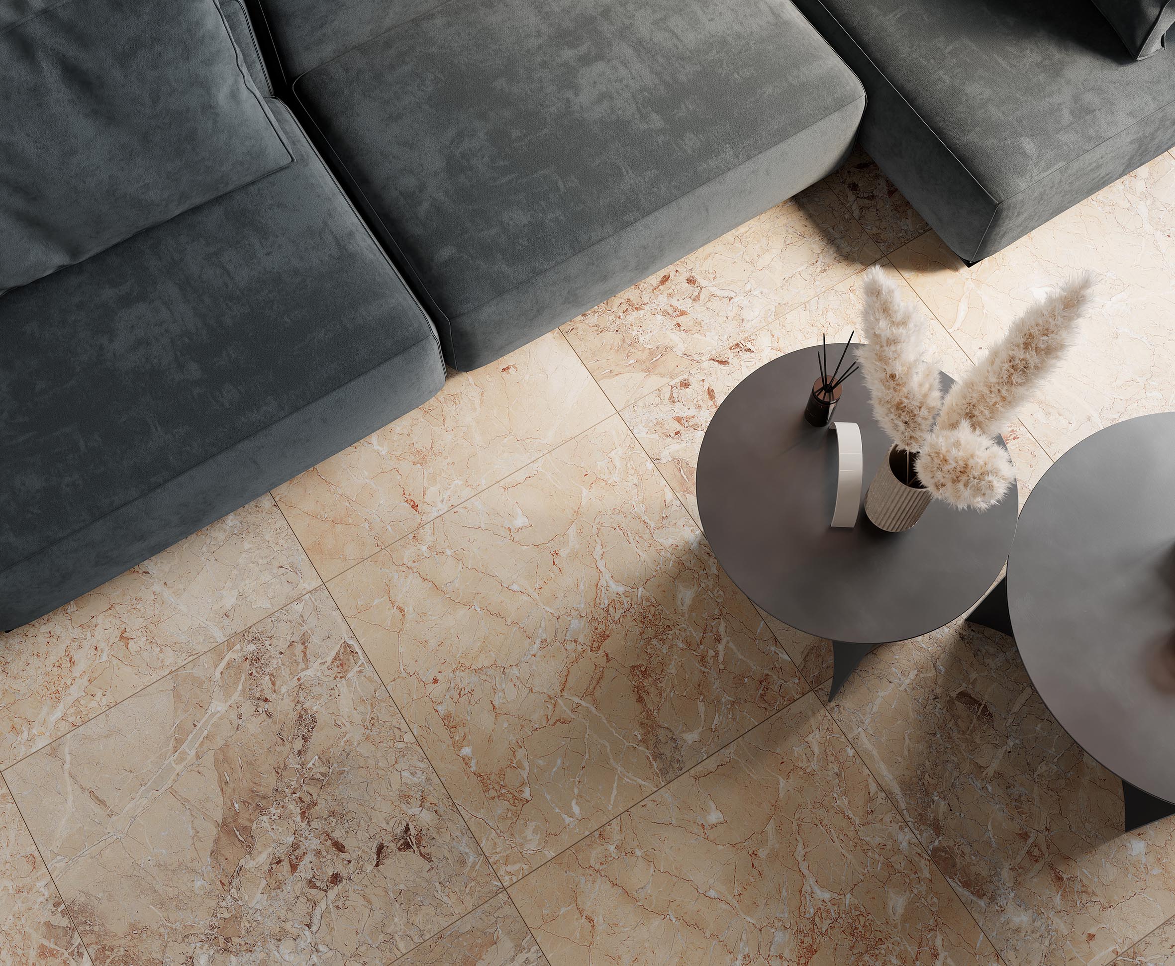 Керамогранит Laparet Brecia Antic Brown 60x60 полированный