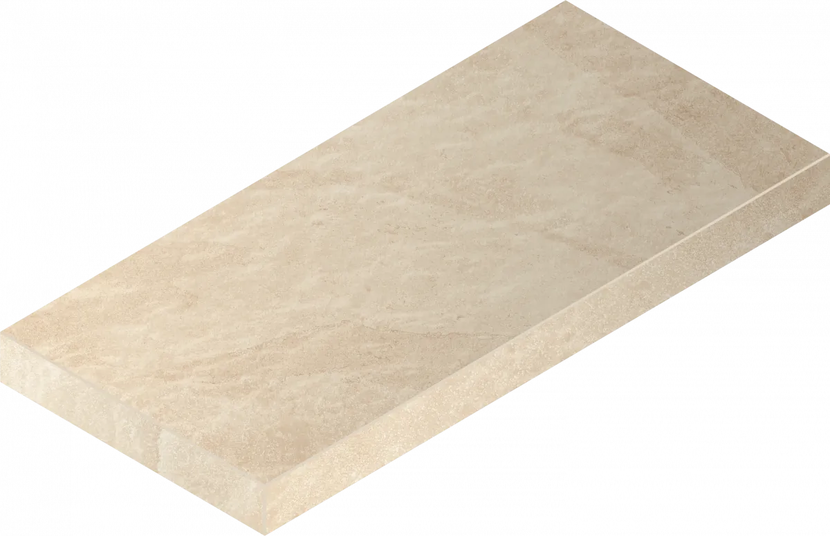 Ступень Italon Материя X2 Магнезио 120 угловая левая 620070002847 бежевый 33x120