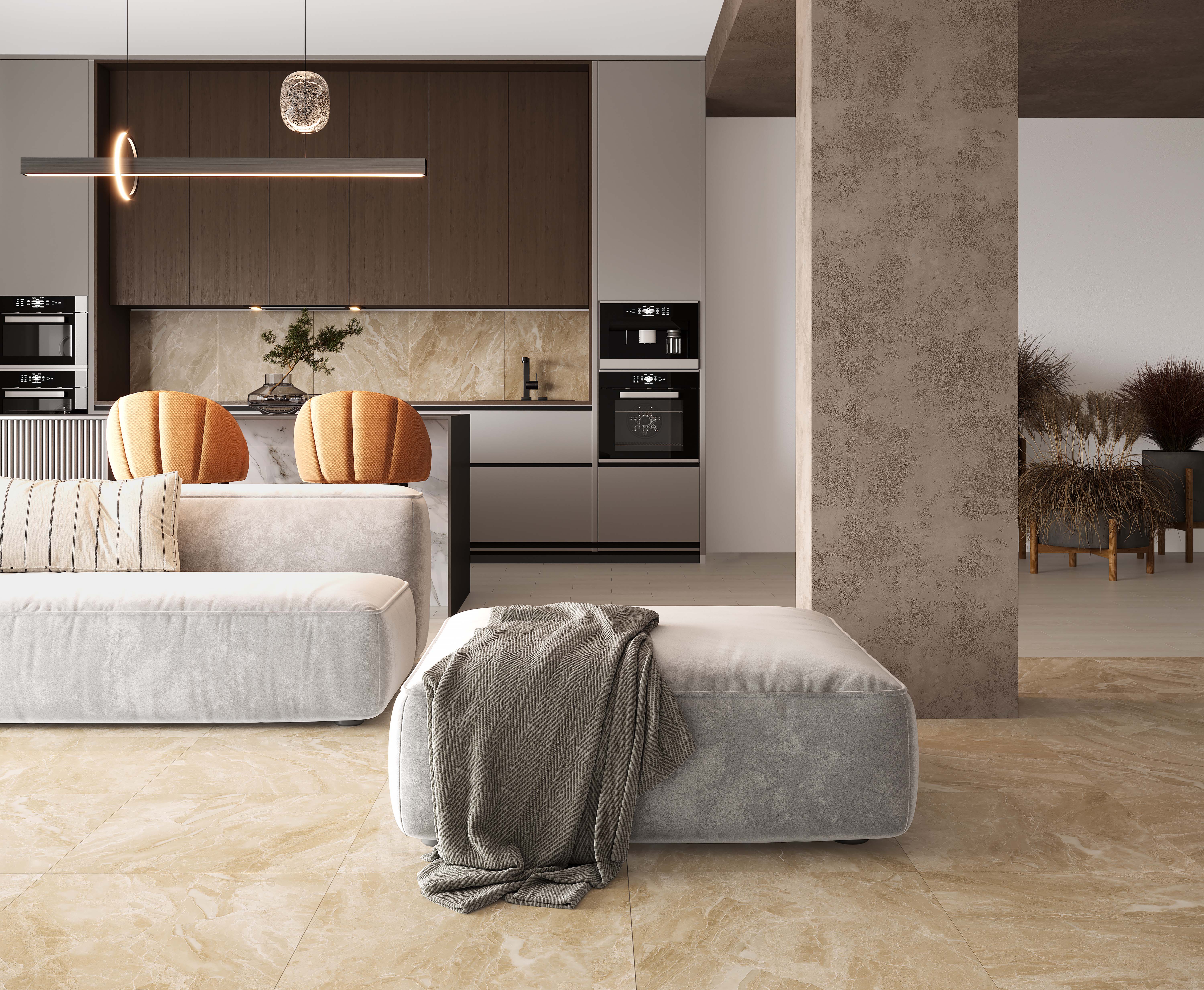 Керамогранит (GO 0050) Laparet Gobi коричневый 60x60 матовый