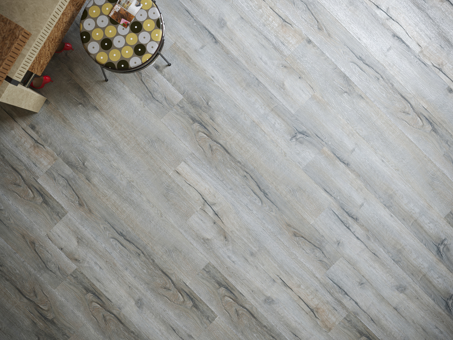 Кварцвиниловая плитка Fine Floor Rich FF-2077 Дуб Сицилия клеевой кварц винил напольный