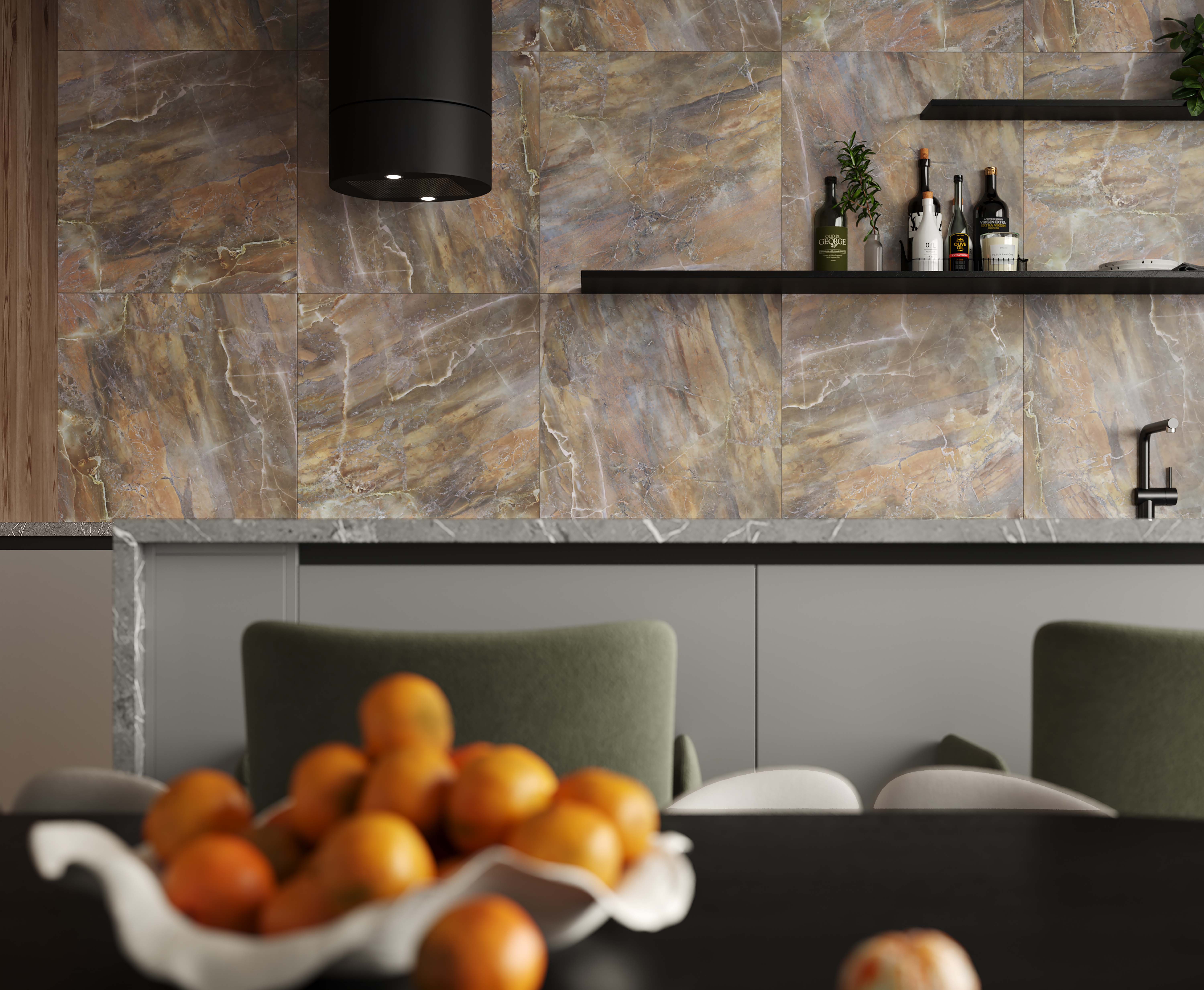 Керамогранит (RI 0056) Laparet Rich коричневый 60x60 матовый