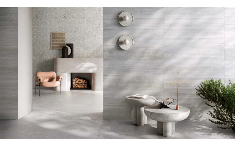 Керамогранит Vitra StoneSystem Терра Кремовый 60x120 матовый рельефный