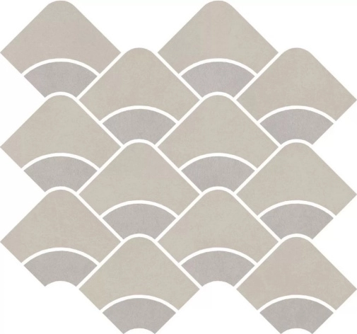 Декор Kerama Marazzi KMD2HID007BR Таделакт наборный бежевый светлый, серый матовый обрезной 28x30