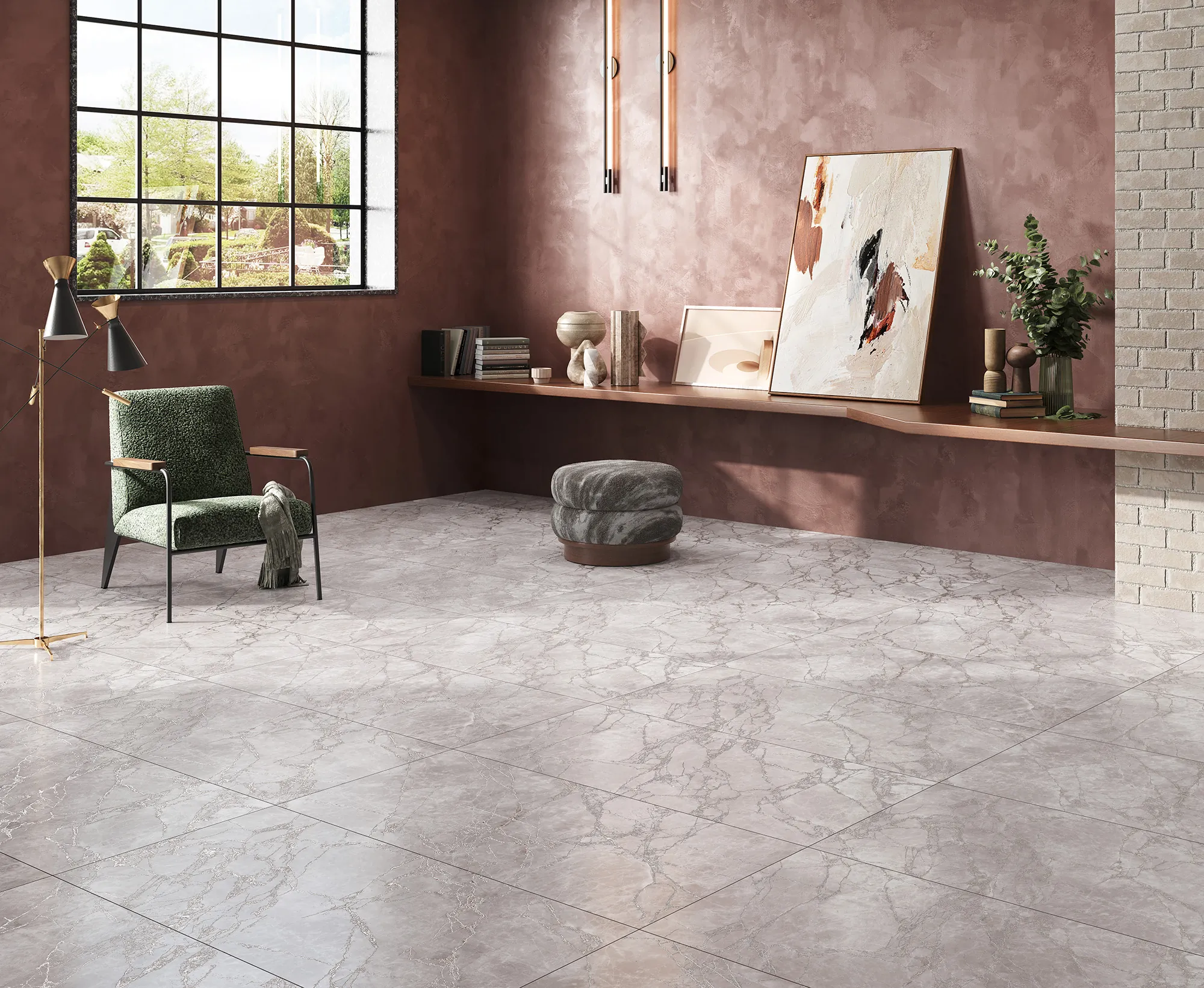 Керамогранит Аркадия Керамика CR6007-A Arctic Pearl Carving 60x60 бежевый