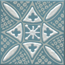 Декор Kerama Marazzi KMD3STA020GN Бахия 2 бирюзовый глянцевый 9.8x9.8