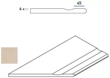 Бортик с выемкой закругленный левый Italon Materia X2 Magnesio 30x60