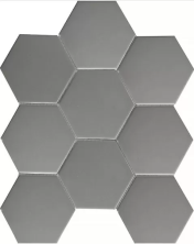 Мозаика СтарМозаик Hexagon Big Grey Matt (FQ21016) 29.5x25.6 серый