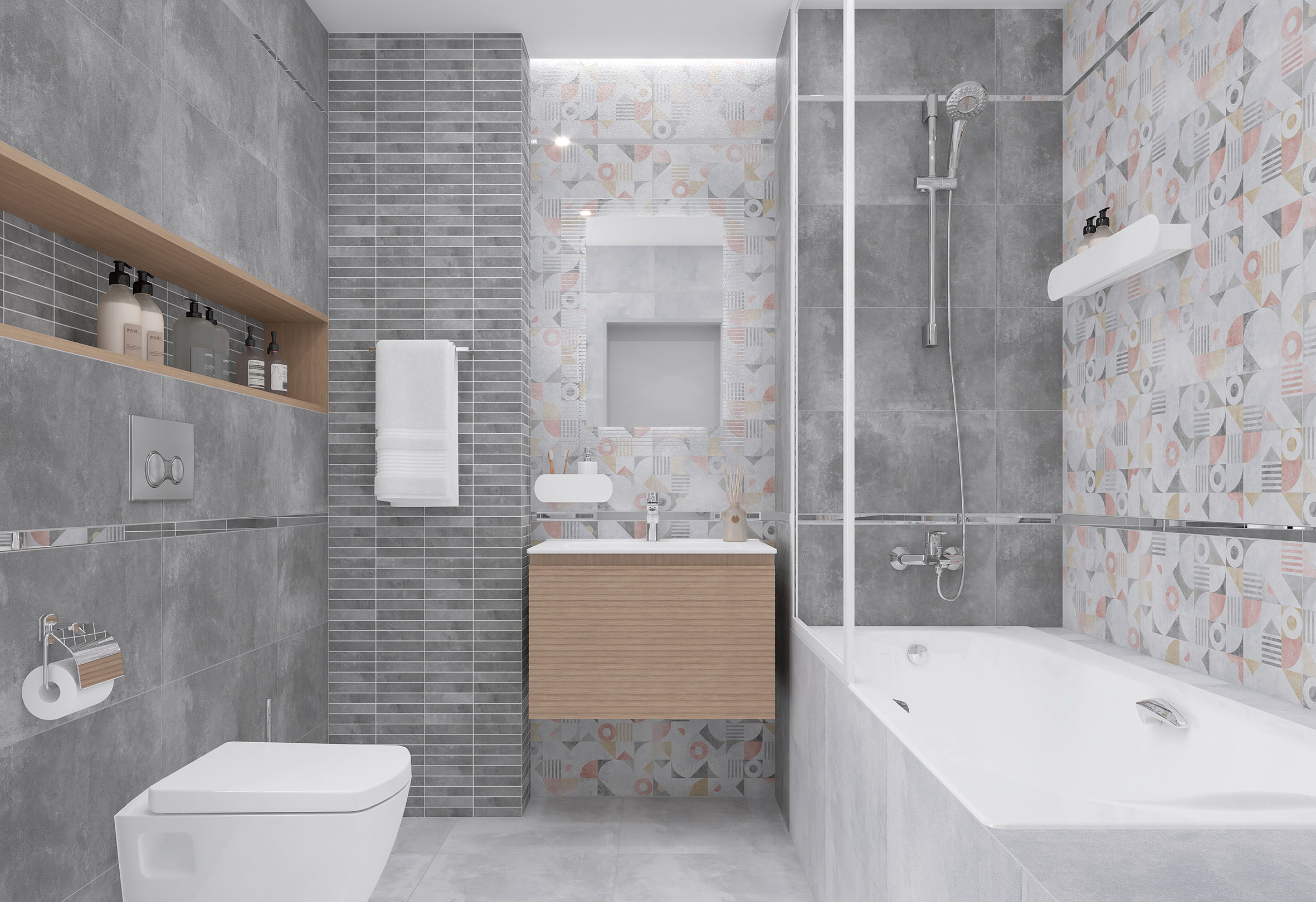 Керамогранит Laparet Etnis светло-серый 50x50 матовый