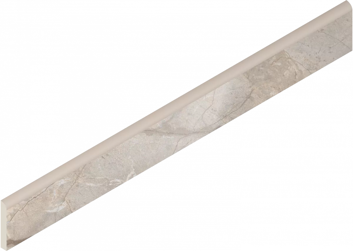 Плинтус Италон Стелларис Элегант Сильвер шлифованный 610130007460 серый 7.2x60
