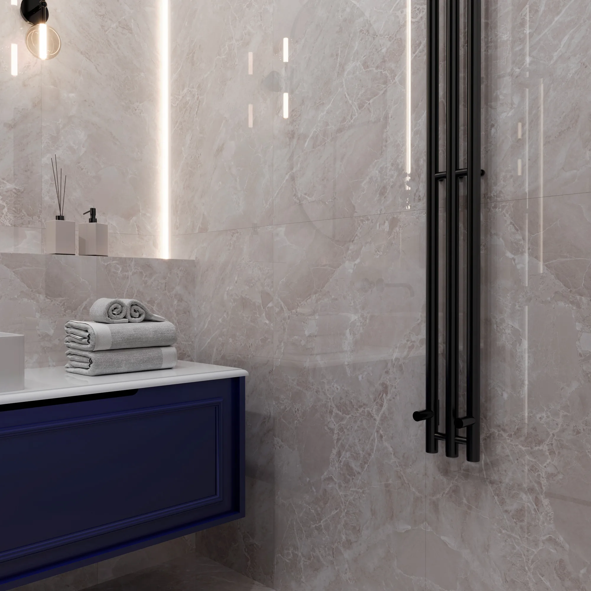 Керамогранит Аркадия Керамика FP1032-A Modena Bianco Full Polished 60x120 белый