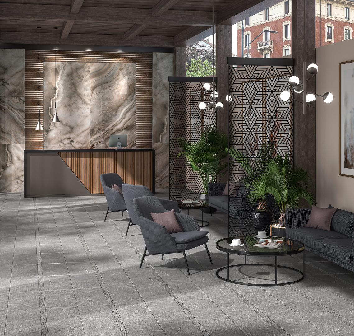 Керамогранит Kerama Marazzi SG934600N Пиазентина серый тёмный 30x30