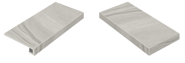 Ступень угловая правая Italon Wonder Graphite 33x60